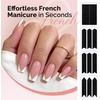 image:imageMelodySusie 48 Sheets French Manicure Nail Stickers 12 Designs SelfAdhesive Nail Tip Guides Professional French Tip Tools for DIY SalonQuality Nail Art Decoration48