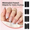 image:imageMelodySusie 48 Sheets French Manicure Nail Stickers 12 Designs SelfAdhesive Nail Tip Guides Professional French Tip Tools for DIY SalonQuality Nail Art Decoration48