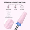 image:imageMelodySusie 5 in 1 Nail Drill Bits 332 Ceramic Cross Cut Bits Suitable for Manicure Pedicure Cuticle Gel Polishing Pink Series BitM MediumPink