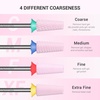 image:imageMelodySusie 5 in 1 Nail Drill Bits 332 Ceramic Cross Cut Bits Suitable for Manicure Pedicure Cuticle Gel Polishing Pink Series BitM MediumPink