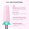 image:imageMelodySusie 5 in 1 Nail Drill Bits 332 Ceramic Cross Cut Bits Suitable for Manicure Pedicure Cuticle Gel Polishing Pink Series BitM MediumPink