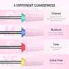 image:imageMelodySusie 5 in 1 Nail Drill Bits 332 Ceramic Cross Cut Bits Suitable for Manicure Pedicure Cuticle Gel Polishing Pink Series BitM MediumPink