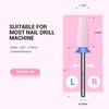 image:imageMelodySusie 5 in 1 Nail Drill Bits 332 Ceramic Cross Cut Bits Suitable for Manicure Pedicure Cuticle Gel Polishing Pink Series BitM MediumPink