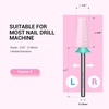 image:imageMelodySusie 5 in 1 Nail Drill Bits 332 Ceramic Cross Cut Bits Suitable for Manicure Pedicure Cuticle Gel Polishing Pink Series BitM MediumPink