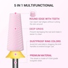 image:imageMelodySusie 5 in 1 Nail Drill Bits 332 Ceramic Cross Cut Bits Suitable for Manicure Pedicure Cuticle Gel Polishing Pink Series BitM MediumPink