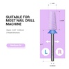 image:imageMelodySusie 5 in 1 Nail Drill Bits 332 Ceramic Cross Cut Bits Suitable for Manicure Pedicure Cuticle Gel Polishing Pink Series BitM MediumPurple