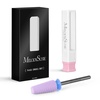 image:imageMelodySusie 5 in 1 Nail Drill Bits 332 Ceramic Cross Cut Bits Suitable for Manicure Pedicure Cuticle Gel Polishing Pink Series BitM MediumPurple