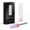 image:imageMelodySusie 5 in 1 Nail Drill Bits 332 Ceramic Cross Cut Bits Suitable for Manicure Pedicure Cuticle Gel Polishing Pink Series BitM MediumPurple