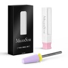 image:imageMelodySusie 5 in 1 Nail Drill Bits 332 Ceramic Cross Cut Bits Suitable for Manicure Pedicure Cuticle Gel Polishing Pink Series BitM MediumPurple