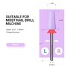 image:imageMelodySusie 5 in 1 Nail Drill Bits 332 Ceramic Cross Cut Bits Suitable for Manicure Pedicure Cuticle Gel Polishing Pink Series BitM MediumPurple