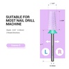 image:imageMelodySusie 5 in 1 Nail Drill Bits 332 Ceramic Cross Cut Bits Suitable for Manicure Pedicure Cuticle Gel Polishing Pink Series BitM MediumPurple