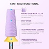 image:imageMelodySusie 5 in 1 Nail Drill Bits 332 Ceramic Cross Cut Bits Suitable for Manicure Pedicure Cuticle Gel Polishing Pink Series BitM MediumPurple