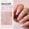 image:imageMelodySusie 5D Embossed Nail Art Stickers 5 Sheets Different Patterns SelfAdhesive 3D5D Nail Decals Nail Stickers for Women Girls DIY Manicure DecorationsColorful Carvings