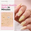 image:imageMelodySusie 5D Embossed Nail Art Stickers 5 Sheets Different Patterns SelfAdhesive 3D5D Nail Decals Nail Stickers for Women Girls DIY Manicure DecorationsFresh French Style