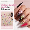 image:imageMelodySusie 5D Embossed Nail Art Stickers 5 Sheets Different Patterns SelfAdhesive 3D5D Nail Decals Nail Stickers for Women Girls DIY Manicure DecorationsColorful Carvings