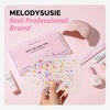 image:imageMelodySusie 5D Embossed Nail Art Stickers 5 Sheets Different Patterns SelfAdhesive 3D5D Nail Decals Nail Stickers for Women Girls DIY Manicure DecorationsFresh French Style
