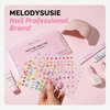 image:imageMelodySusie 5D Embossed Nail Art Stickers 5 Sheets Different Patterns SelfAdhesive 3D5D Nail Decals Nail Stickers for Women Girls DIY Manicure DecorationsColorful Carvings