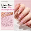 image:imageMelodySusie 5D Embossed Nail Art Stickers 5 Sheets Different Patterns SelfAdhesive 3D5D Nail Decals Nail Stickers for Women Girls DIY Manicure DecorationsColorful Carvings