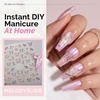 image:imageMelodySusie 5D Embossed Nail Art Stickers 5 Sheets Different Patterns SelfAdhesive 3D5D Nail Decals Nail Stickers for Women Girls DIY Manicure DecorationsDreamy and Vibrant