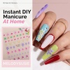 image:imageMelodySusie 5D Embossed Nail Art Stickers 5 Sheets Different Patterns SelfAdhesive 3D5D Nail Decals Nail Stickers for Women Girls DIY Manicure DecorationsColorful Carvings