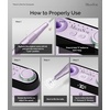 image:imageMelodySusie Advanced Desktop Rechargeable Nail Drill with Builtin Bit amp Handpiece Storage Holders SC320A 30000RPM EFile for All Manicure Shaping amp Gel Removal Ideal for Nail Artists amp Home UsePurple