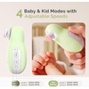 image:imageMelodySusie Baby Electric Nail File Kit PC20F Rechargeable amp Safe Nail Trimmer with Night Light Quiet Operation for Newborns Infants Toddlers Gentle Nail Care Clipper PinkGreen