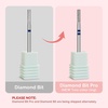 image:imageMelodySusie Ball Shape Cuticle Clean Nail Drill Bit 332 Professional Safety Carbide Diamond Nail Bit Nail Cleaner for Cuticle Dead Skin Nail Prepare Two Way Rotate Manicure Nail Salon Supplies2mm Barrel Cuticle Bit