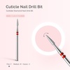 image:imageMelodySusie Ball Shape Cuticle Clean Nail Drill Bit 332 Professional Safety Carbide Diamond Nail Bit Nail Cleaner for Cuticle Dead Skin Nail Prepare Two Way Rotate Manicure Nail Salon Supplies18mm Flame Pentagon Cuticle Bit