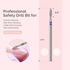 image:imageMelodySusie Ball Shape Cuticle Clean Nail Drill Bit 332 Professional Safety Carbide Diamond Nail Bit Nail Cleaner for Cuticle Dead Skin Nail Prepare Two Way Rotate Manicure Nail Salon Supplies22mm Flame Cuticle Bit
