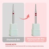 image:imageMelodySusie Ball Shape Cuticle Clean Nail Drill Bit 332 Professional Safety Carbide Diamond Nail Bit Nail Cleaner for Cuticle Dead Skin Nail Prepare Two Way Rotate Manicure Nail Salon Supplies18mm Round Tapered Cuticle Bit