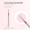 image:imageMelodySusie Ball Shape Cuticle Clean Nail Drill Bit 332 Professional Safety Carbide Diamond Nail Bit Nail Cleaner for Cuticle Dead Skin Nail Prepare Two Way Rotate Manicure Nail Salon Supplies18mm Round Tapered Cuticle Bit