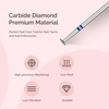 image:imageMelodySusie Ball Shape Cuticle Clean Nail Drill Bit 332 Professional Safety Carbide Diamond Nail Bit Nail Cleaner for Cuticle Dead Skin Nail Prepare Two Way Rotate Manicure Nail Salon Supplies5mm Umbrella Cuticle Bit