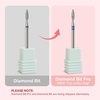 image:imageMelodySusie Ball Shape Cuticle Clean Nail Drill Bit 332 Professional Safety Carbide Diamond Nail Bit Nail Cleaner for Cuticle Dead Skin Nail Prepare Two Way Rotate Manicure Nail Salon Supplies22mm Flame Cuticle Bit