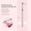 image:imageMelodySusie Ball Shape Cuticle Clean Nail Drill Bit 332 Professional Safety Carbide Diamond Nail Bit Nail Cleaner for Cuticle Dead Skin Nail Prepare Two Way Rotate Manicure Nail Salon Supplies4mm Ball Cuticle Bit