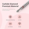 image:imageMelodySusie Ball Shape Cuticle Clean Nail Drill Bit 332 Professional Safety Carbide Diamond Nail Bit Nail Cleaner for Cuticle Dead Skin Nail Prepare Two Way Rotate Manicure Nail Salon Supplies21mm Nib Cuticle Bit