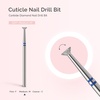 image:imageMelodySusie Ball Shape Cuticle Clean Nail Drill Bit 332 Professional Safety Carbide Diamond Nail Bit Nail Cleaner for Cuticle Dead Skin Nail Prepare Two Way Rotate Manicure Nail Salon Supplies4mm Inverted Tapered Cuticle Bit