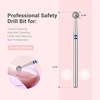 image:imageMelodySusie Ball Shape Cuticle Clean Nail Drill Bit 332 Professional Safety Carbide Diamond Nail Bit Nail Cleaner for Cuticle Dead Skin Nail Prepare Two Way Rotate Manicure Nail Salon Supplies4mm Ball Cuticle Bit