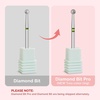 image:imageMelodySusie Ball Shape Cuticle Clean Nail Drill Bit 332 Professional Safety Carbide Diamond Nail Bit Nail Cleaner for Cuticle Dead Skin Nail Prepare Two Way Rotate Manicure Nail Salon Supplies4mm Ball Cuticle Bit