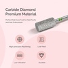 image:imageMelodySusie Ball Shape Cuticle Clean Nail Drill Bit 332 Professional Safety Carbide Diamond Nail Bit Nail Cleaner for Cuticle Dead Skin Nail Prepare Two Way Rotate Manicure Nail Salon Supplies65mm Barrel Cuticle Bit