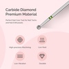 image:imageMelodySusie Ball Shape Cuticle Clean Nail Drill Bit 332 Professional Safety Carbide Diamond Nail Bit Nail Cleaner for Cuticle Dead Skin Nail Prepare Two Way Rotate Manicure Nail Salon Supplies4mm Ball Cuticle Bit