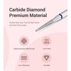 image:imageMelodySusie Ball Shape Cuticle Clean Nail Drill Bit 332 Professional Safety Carbide Diamond Nail Bit Nail Cleaner for Cuticle Dead Skin Nail Prepare Two Way Rotate Manicure Nail Salon Supplies16mm Needle Cuticle Bit