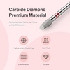 image:imageMelodySusie Ball Shape Cuticle Clean Nail Drill Bit 332 Professional Safety Carbide Diamond Nail Bit Nail Cleaner for Cuticle Dead Skin Nail Prepare Two Way Rotate Manicure Nail Salon Supplies3mm Short Tapered Barrel Cuticle Bit