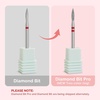 image:imageMelodySusie Ball Shape Cuticle Clean Nail Drill Bit 332 Professional Safety Carbide Diamond Nail Bit Nail Cleaner for Cuticle Dead Skin Nail Prepare Two Way Rotate Manicure Nail Salon Supplies2mm Flame Cuticle Bit