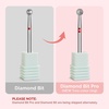 image:imageMelodySusie Ball Shape Cuticle Clean Nail Drill Bit 332 Professional Safety Carbide Diamond Nail Bit Nail Cleaner for Cuticle Dead Skin Nail Prepare Two Way Rotate Manicure Nail Salon Supplies4mm Ball Cuticle Bit