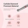 image:imageMelodySusie Ball Shape Cuticle Clean Nail Drill Bit 332 Professional Safety Carbide Diamond Nail Bit Nail Cleaner for Cuticle Dead Skin Nail Prepare Two Way Rotate Manicure Nail Salon Supplies67mm Inverted Tapered Cuticle Bit
