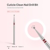 image:imageMelodySusie Ball Shape Cuticle Clean Nail Drill Bit 332 Professional Safety Carbide Diamond Nail Bit Nail Cleaner for Cuticle Dead Skin Nail Prepare Two Way Rotate Manicure Nail Salon Supplies18mm Ball Cuticle Bit