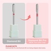 image:imageMelodySusie Ball Shape Cuticle Clean Nail Drill Bit 332 Professional Safety Carbide Diamond Nail Bit Nail Cleaner for Cuticle Dead Skin Nail Prepare Two Way Rotate Manicure Nail Salon Supplies3mm Rounded Top Barrel Cuticle Bit