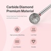 image:imageMelodySusie Ball Shape Cuticle Clean Nail Drill Bit 332 Professional Safety Carbide Diamond Nail Bit Nail Cleaner for Cuticle Dead Skin Nail Prepare Two Way Rotate Manicure Nail Salon Supplies7mm Ball Cuticle Bit