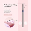 image:imageMelodySusie Ball Shape Cuticle Clean Nail Drill Bit 332 Professional Safety Carbide Diamond Nail Bit Nail Cleaner for Cuticle Dead Skin Nail Prepare Two Way Rotate Manicure Nail Salon Supplies2mm Barrel Cuticle Bit
