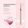 image:imageMelodySusie Ball Shape Cuticle Clean Nail Drill Bit 332 Professional Safety Carbide Diamond Nail Bit Nail Cleaner for Cuticle Dead Skin Nail Prepare Two Way Rotate Manicure Nail Salon Supplies18mm Round Tapered Cuticle Bit